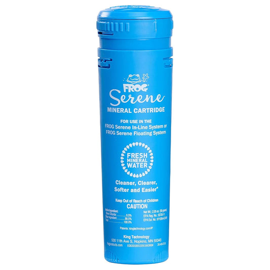 FROG Serene Mineral Replacement Cartridge for Hot Tubs for use only with FROG Serene in-Line and Floating Sanitizing Systems for Spas up to 600 gallons, Quick and Easy Hot Tub Sanitizer