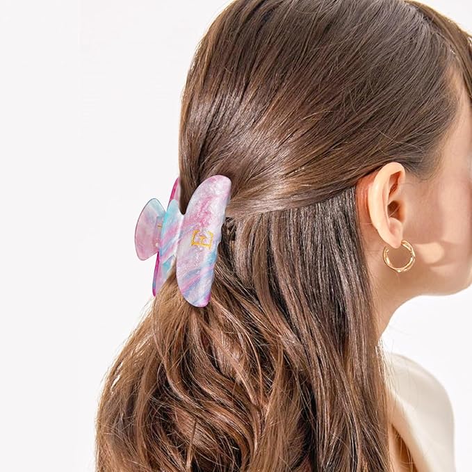 Gifts for Niece Sister Daughter Her | Personalized Hair Clips Initial Hair Claws Cute | Gifts for Girls Women Mom Bridesmaid Bride Wife Friend Teacher - Lavender,N