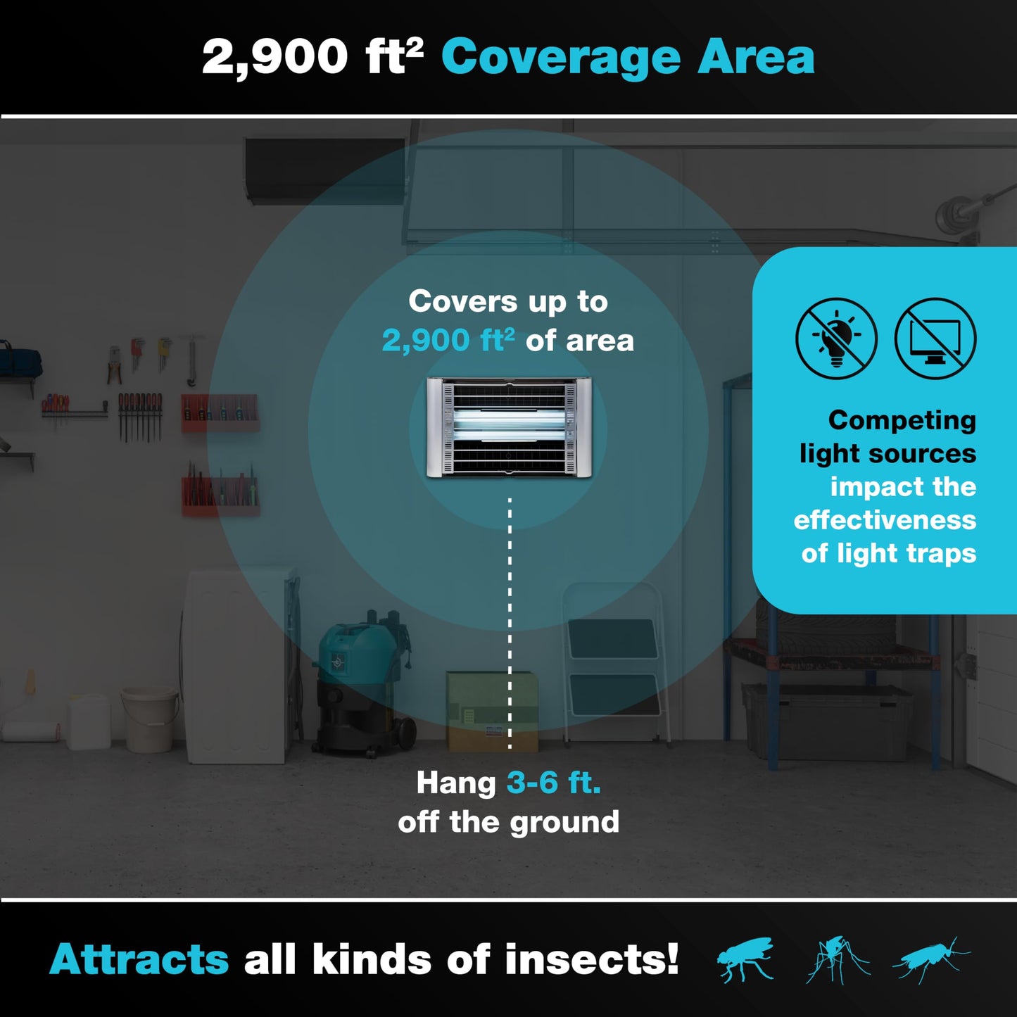Catchmaster Vector Plasma Grilled UV Light Fly Trap Silver, Indoor Gnat Traps for House, Shatterproof Bulbs, UV Lamp Insect Killer, Bug Catcher for Commercial Kitchen, Warehouse & Restaurant