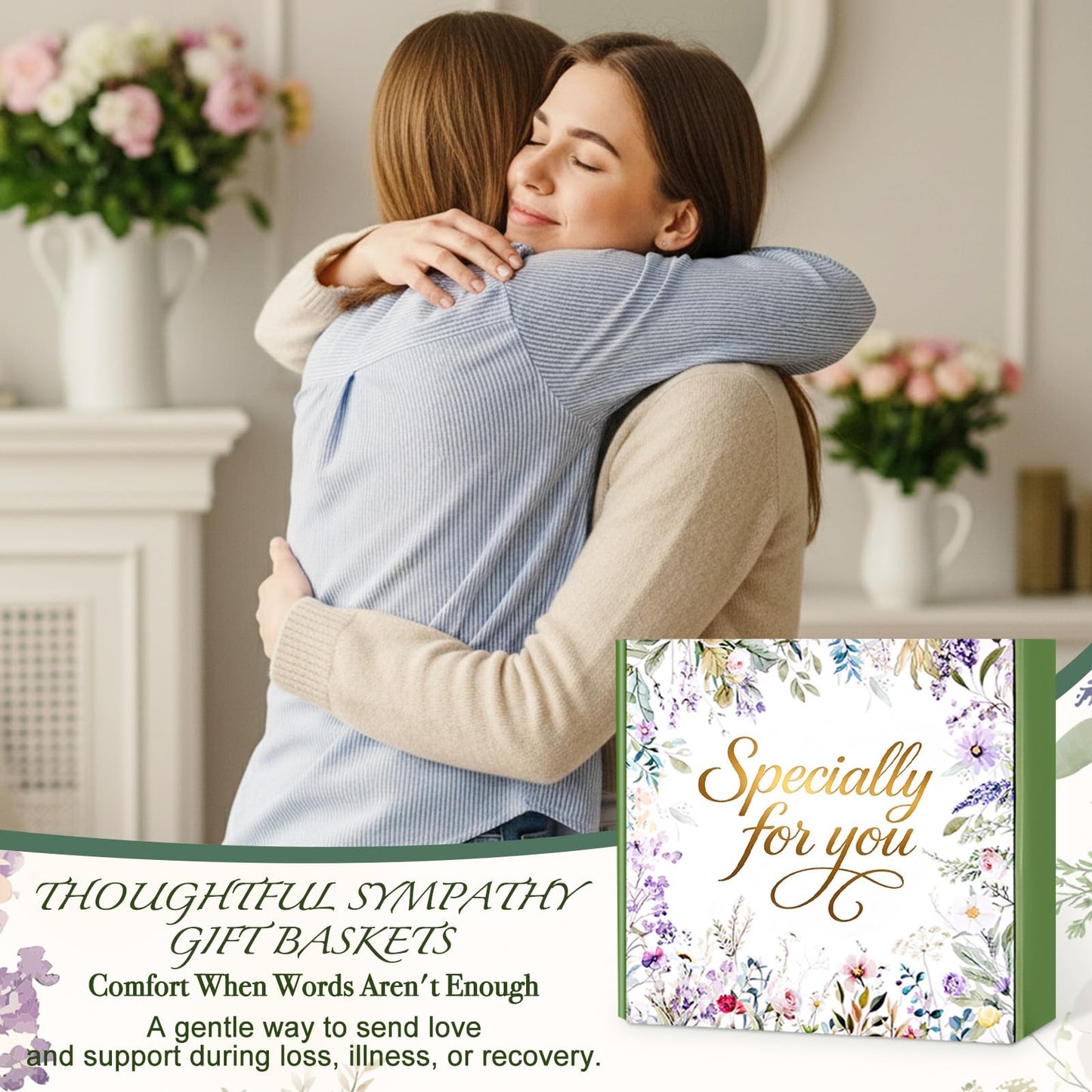 Mothers Day Gifts Basket for Mom Wife Grandma, Birthday Gifts for Women Spa Care Package, Get Well Soon Thinking of You Sympathy Gift Box for Her Girlfriend Sister, Teacher Appreciation Gifts