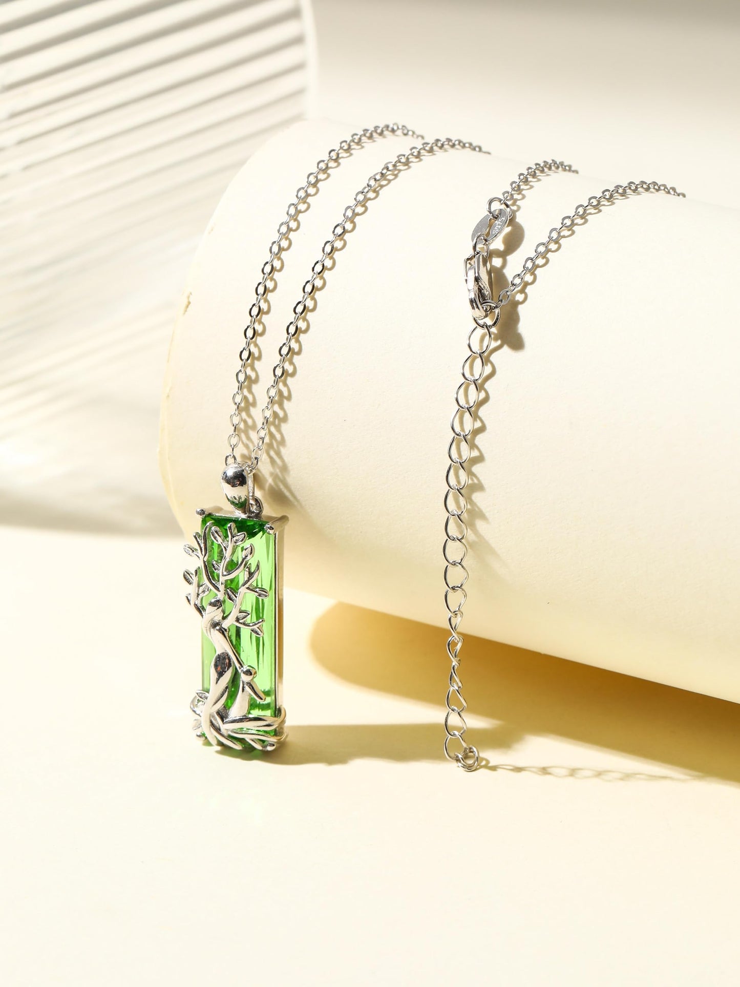 AENEAS Valentines Day Gifts for Women Her Tree of Life Necklace for Women 925 Sterling Silver Famliy Tree of Life Pendant Green Crystal Jewelry Gifts for Women Wife Her