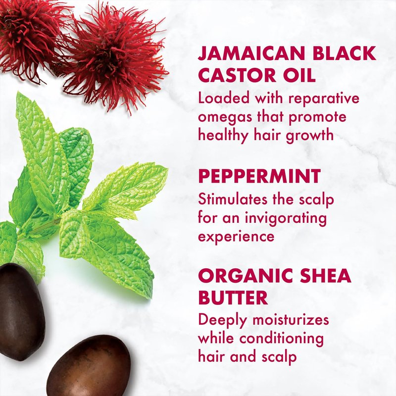 SheaMoisture Leave-In Conditioner 3-Pack – Jamaican Black Castor Oil Strengthen & Restore Formula for Hair Repair, Frizz Control, 11.5 Oz Ea