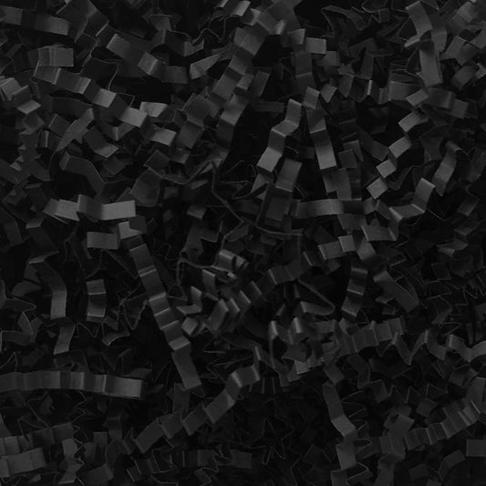 1LB Crinkle Cut Paper Shred Filler for Gift Box Bag and Basket On Holidays (Black)