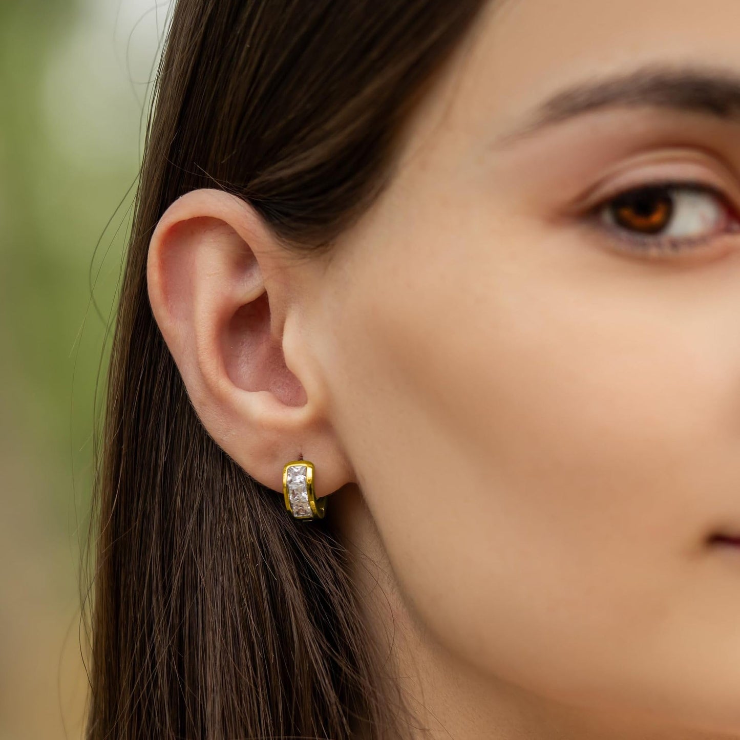 Lymphatic Earrings For Women, 18K Gold Plated Honorable Joy Inspire Stainless Steel Hypoallergenic Germanium Acupuncture Lymph Detox Menopause Jewelry Gift Card (Gold)