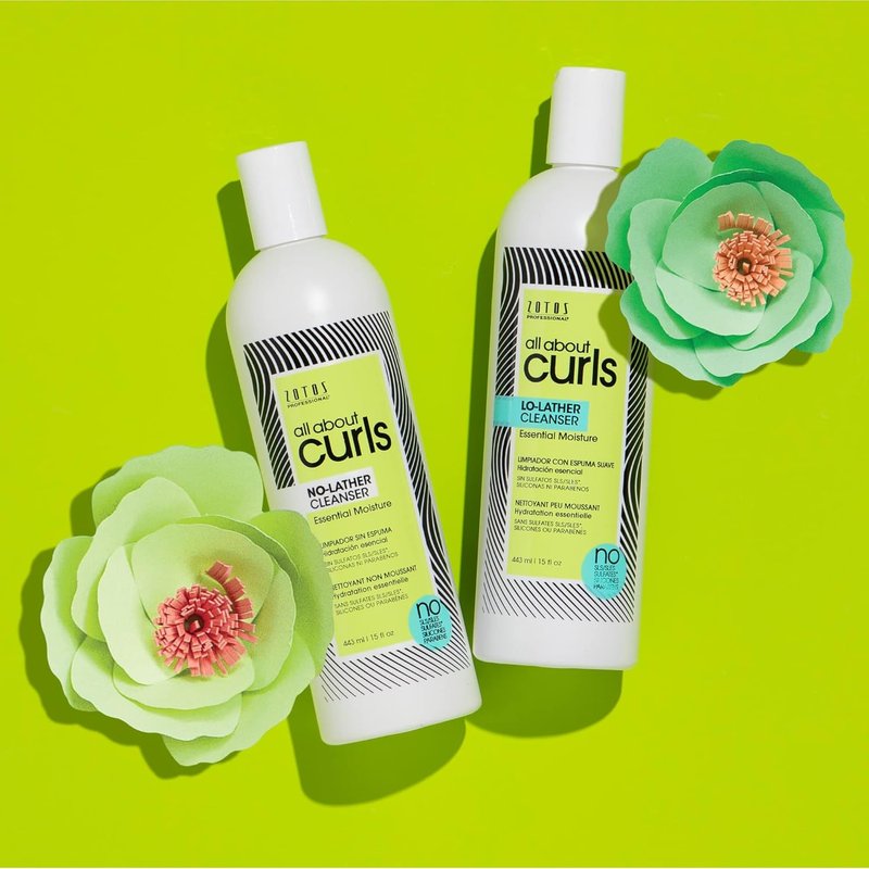 Lo-Lather Cleanser Shampoo for Curly Hair - Essential Moisture, Gentle Sulfate & Paraben Free Formula