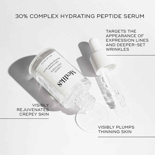 Medik8 Liquid Peptides - Regenerating Multi Peptide Serum - Smooths Wrinkles and Fine Lines - Hydrating, Brightening, Plumping - 1.0 oz