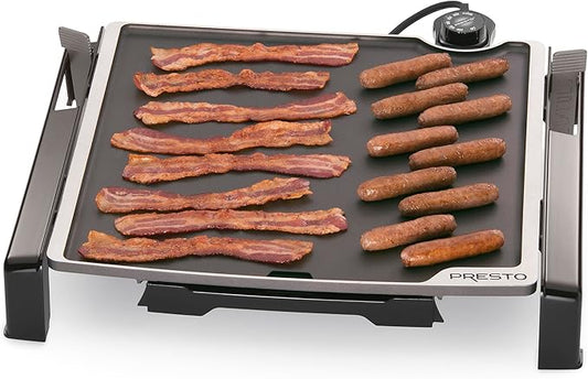 Presto 07071 15-inch Electric Tilt-n-fold Griddle, Black
