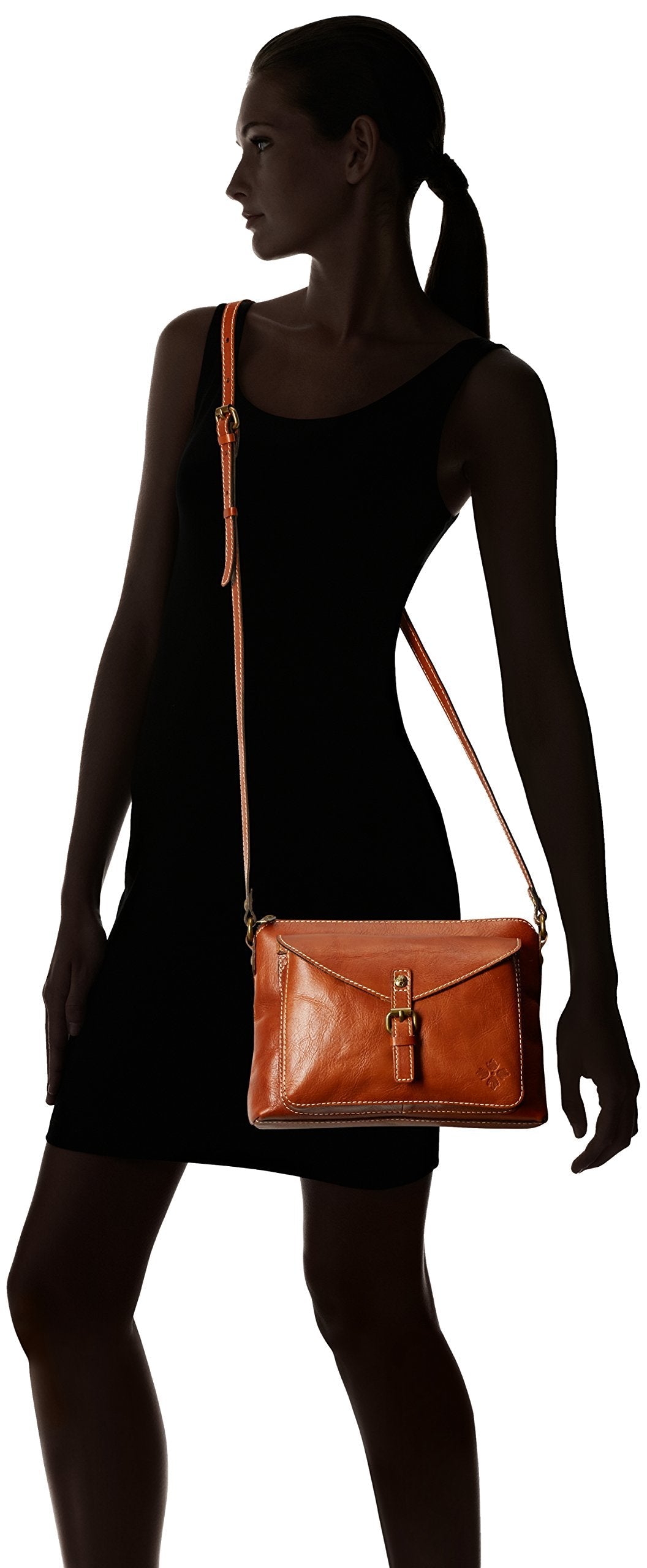 Patricia Nash | Avellino Leather Crossbody Bag | Women's Crossbody Purse | Leather Crossbody, Tan