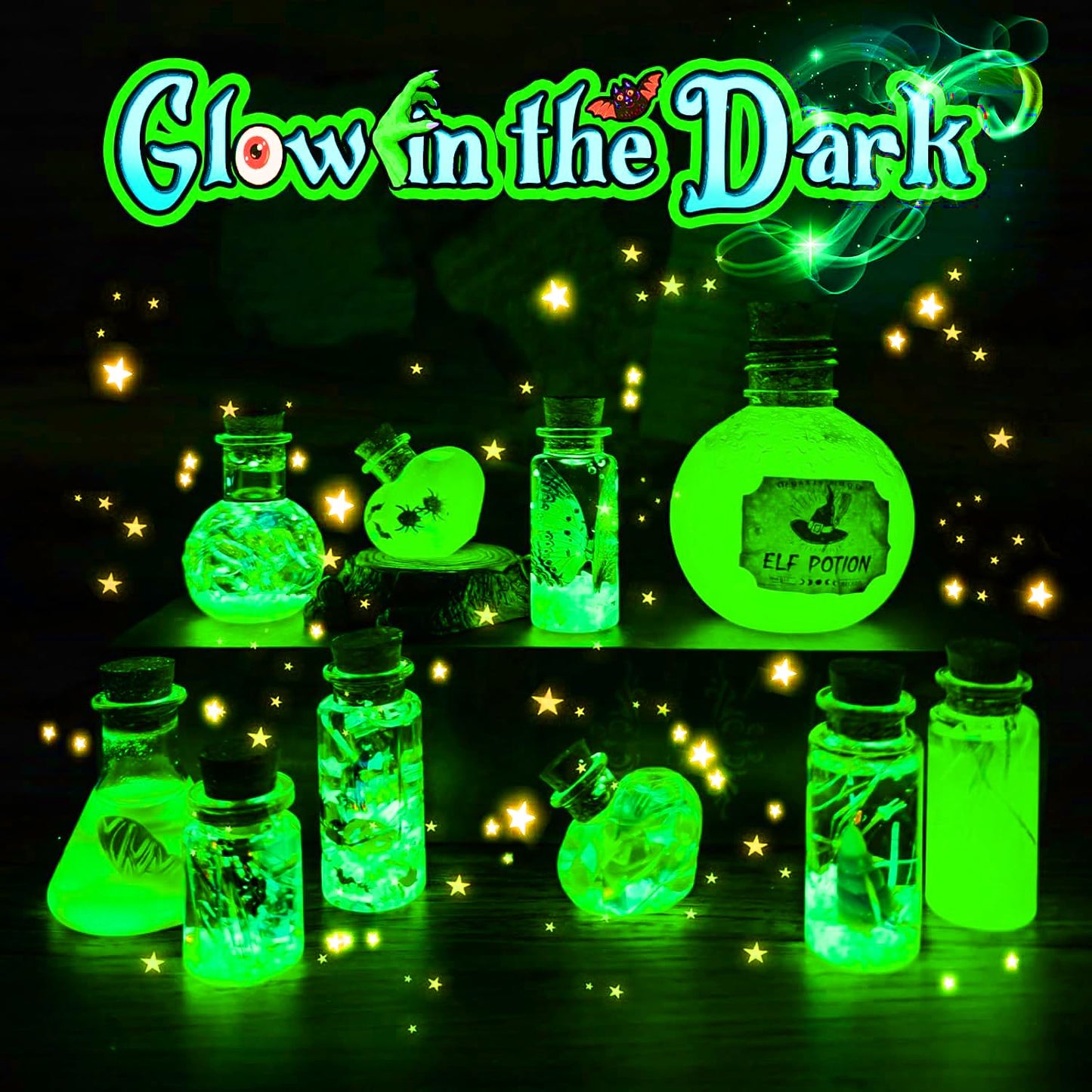 Alritz Science Potion Kits for Kids - 23 Magic Mix Potion Bottles, Witches Cauldron, Birthday Party Decorations Gifts Toys for Boys Girls 8 9 10 11+ Years Old