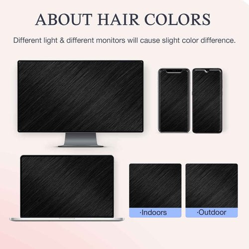 DOORES Human Hair Clip in Extensions 20 Inch 140g 7pcs, Invisi Edge Seamless Real Human Clip in Hair Extensions Invisible Remy Virgin Clipins Straight Skin Weft Thickening, 1B Natural Black