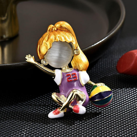 AILONMEI Brooches And Pins For Women Fashion Elegant Flower Broches Lady Costume Jewelry Brooch Pins (Little Girl)