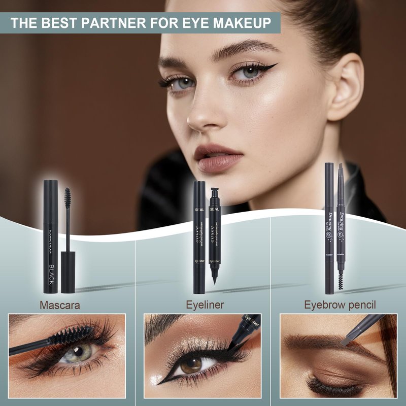 All in One Makeup Kit for Women Full Kit, Makeup Gift Set for Girls & Teen, Travel Makeup Set, Professional Makeup Kit Includes lash Clusters Kit Eyeshadow Lipstick Brow Pencil Eyeliner Brush Set