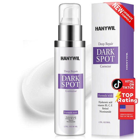 HANYWIL Dark Spot Remover for Face & Body Serum - 2% Retinol + 5% Niacinamide + Vitamin C for Face & Body, Melasma & Hyperpigmentation Treatment,Dermatologist Tested,1.7 Fl Oz