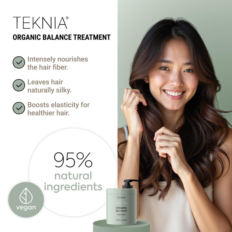 LAKMÉ Teknia Organic Balance Treatment, Hydrating Hair Mask, Deep Moisture Hair Treatment, 33.9 Fl Oz