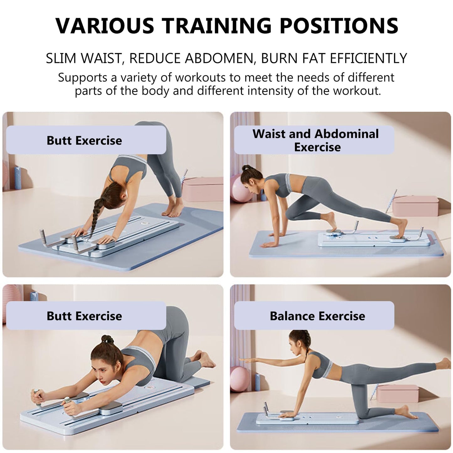 Pafal Multifunctional Abdominal Board, Ab Core Trainer, Ab Trainer Machine, Ab Board, Exercise Board, Abs Workout Equipment, Core Workout Equipment, Purple