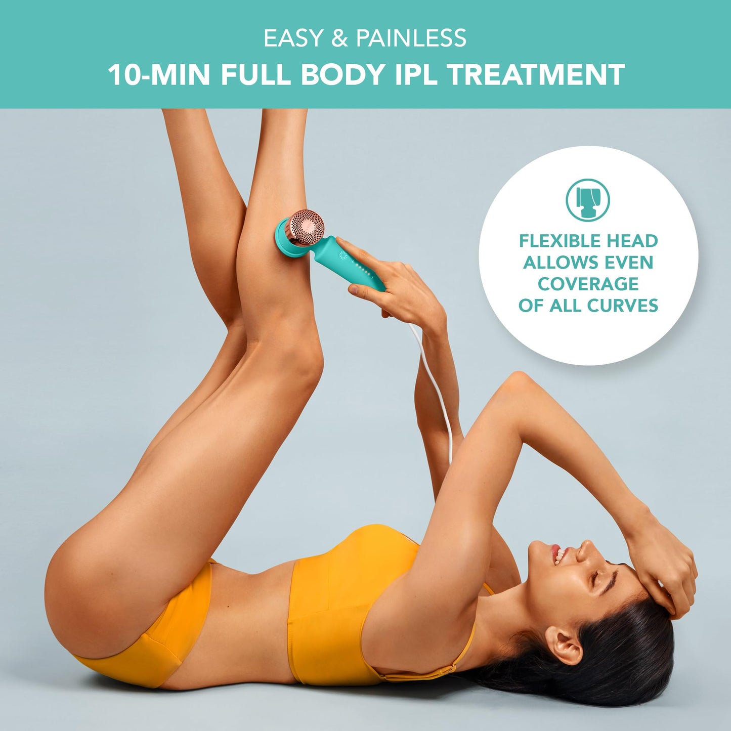FOREO Peach 2 IPL Hair Removal Device – Quick & Gentle Hair Reduction – for Full Body & Face – Skin Cooling System – Silicone Shield – Customizable