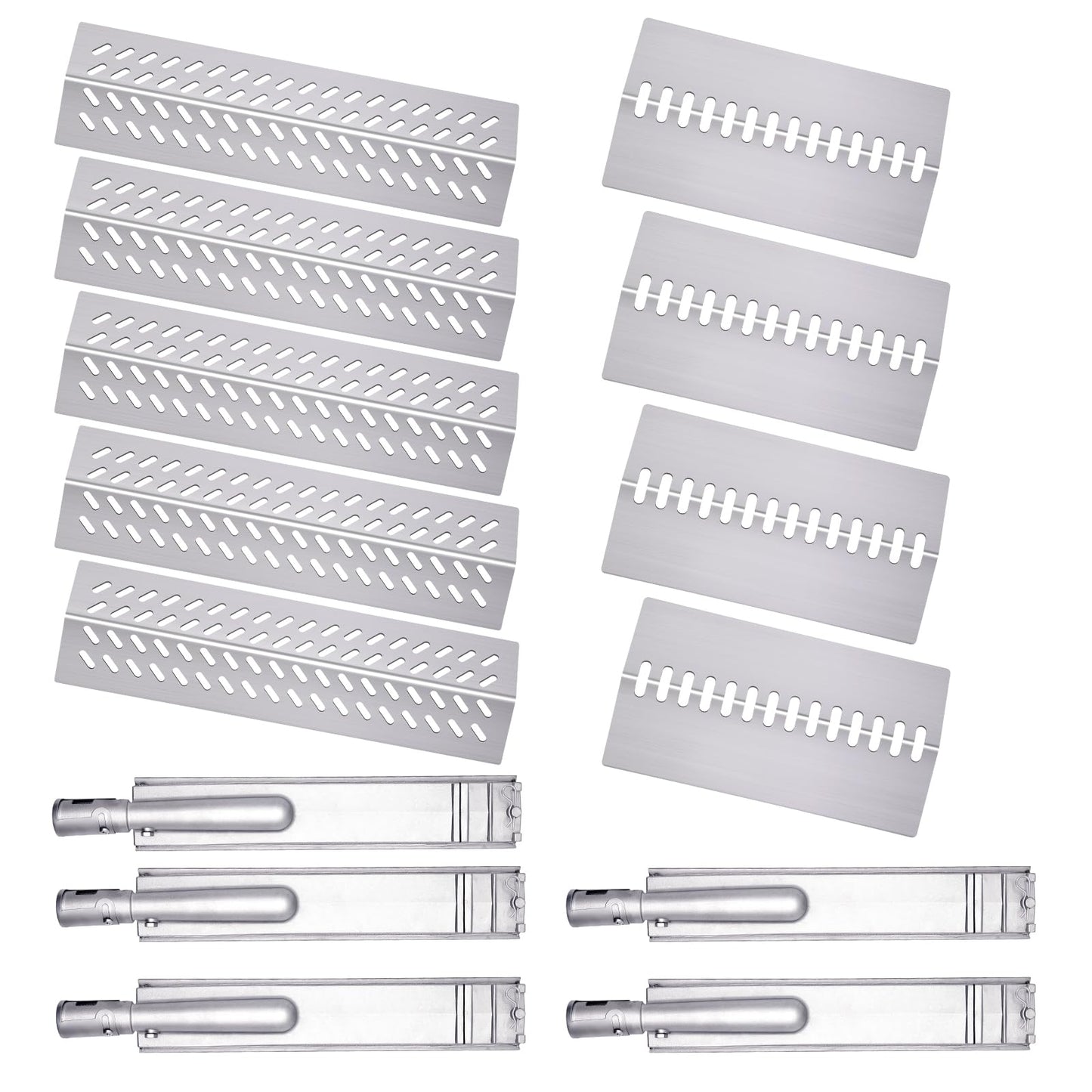 Cozilar 16516 16631 16520 Grill Burner Replacement for 5 Burners Bull Grill Replacement Parts Bull Brahma 57568 57569, Cal Flame BBQ04103000, BBQ04103010-CC, Grill Heat Plates Grill Parts Accessories