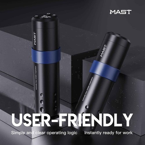 Mast Tattoo Kit, A3 Wireless Tattoo Gun Machine Kit, Complete Tattoo Kit, Finger Skate Practice Skin for Beginner, Tattoo Needles Cartridges