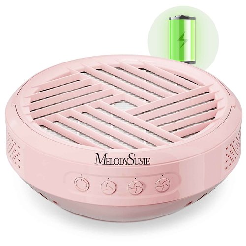 MelodySusie Cordless Nail Dust Collector,SProR 3500RPM Rechargeable Vacuum Fan Dust Extractor with Reusable Filter for Mobile Nail Tech, Salon & Home