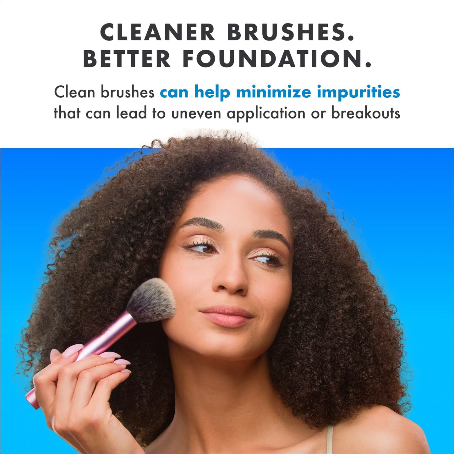 Cinema Secrets Original Blue Vanilla Makeup Brush Cleaner Kit - Professional Cleanser + Cleansing Tin for Makeup Brushes - Quick-Dry, Rinse-Free Formula - Removes Stubborn Waterproof Make Up (8 fl oz)