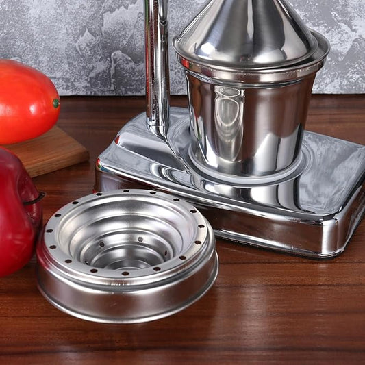 Manual Juicer Extractor Fruit and Vegetable Press Hand Press Squeezer Stainless Steel No Power Needed