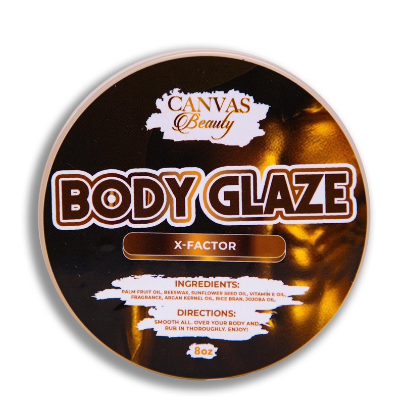 Canvas Beauty Body Glaze, Moisturizing Non-Greasy Body Butter for Women With Beeswax, Jojoba Oil, and Rice Bran for Soft and Glowy Skin (VANILLIONAIRE)