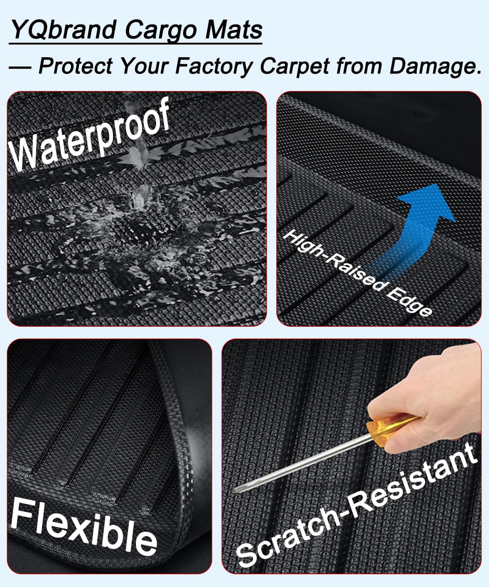 Grand Cherokee Cargo Liner，All Weather 3D Durable Waterproof Rear Cargo Trunk Tray Floor Mat Protector Compatible with Jeep Grand Cherokee 2011-2021 ，2022 WK Models,Not for 2021-2022 L or 4XE Models