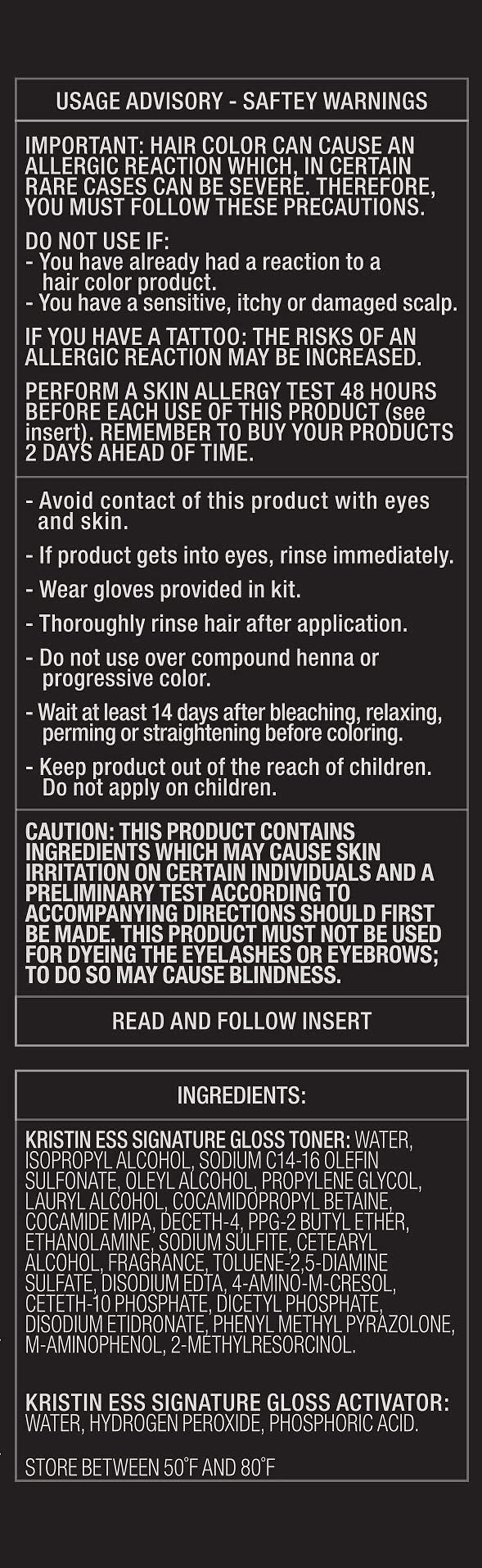 Kristin Ess Hair Gloss in Smokey Topaz Medium Neutral Blonde - 4 Wk Semi Permanent Hair Dye Glaze - Color Depositing Conditioner & Toner for Vibrant Shine & Gloss - Vegan, Silicone & Ammonia Free