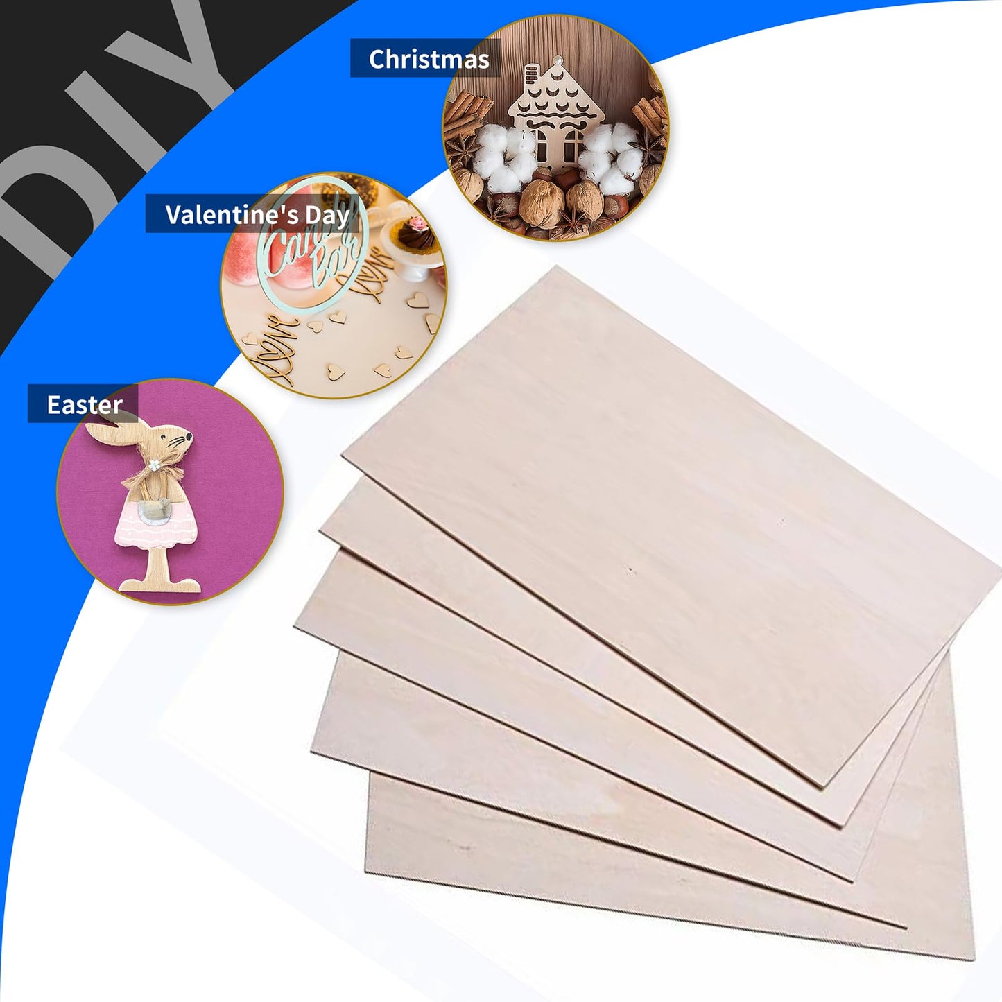 48 Pack Basswood Sheets,12 x 12 x 1/8 Inch,3mm Basswood Plywood Sheets with Smooth Surfaces, Unfinished Wood for Laser Cutting, Wood Burning,Drawing, Architectural Models and DIY Wood Crafts(48)