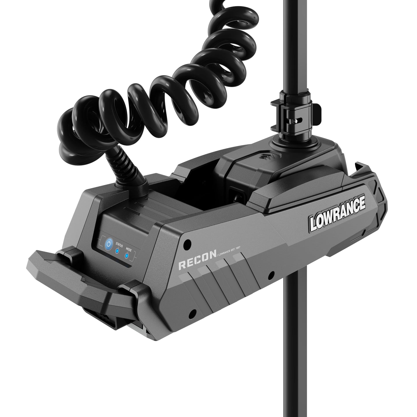 Lowrance Recon Freshwater 48-inch Trolling Motor with FreeSteer Joystick Remote, Wireless Foot Pedal, HDI Nosecone, 000-16172-001