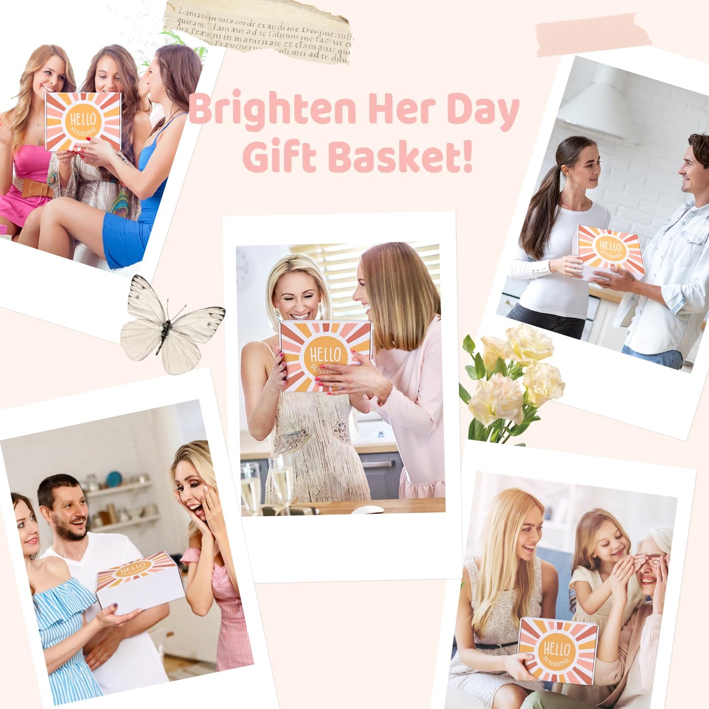 Birthday Gifts for Women, Unique Relaxing Spa Kit Gift Baskets for Women Self Care Gift Get Well Soon Christmas Gifts for Best Friends Sister Mom Her