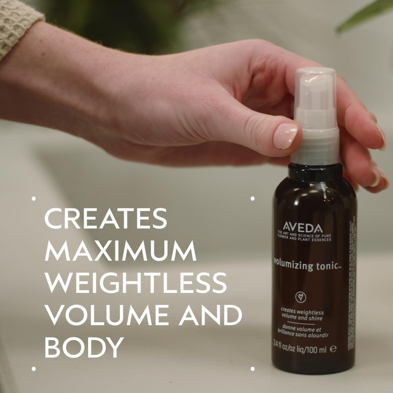 Aveda Volumizing Hair Tonic | Volume Spray for Fine and Medium Hair Types | Build Body + Shine | With Wheat Amino Acids and Certified Organic Aloe | 92% Naturally Derived*, 1.3 Fl Oz