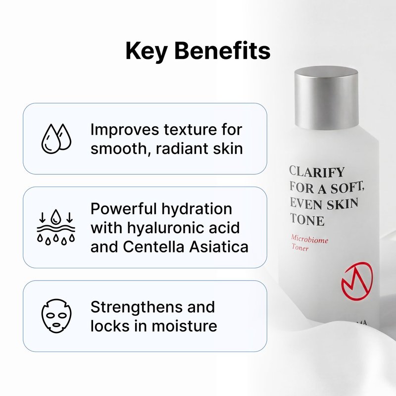 MADECA DERMA Microbiome Face Toner - Anti-Aging & Skin Barrier Strengthening with Microbiome, Hyaluronic Acid, and Centella Asiatica, Korean Skincare for Hydration, Balance & Skin Firming (5.07 fl oz)