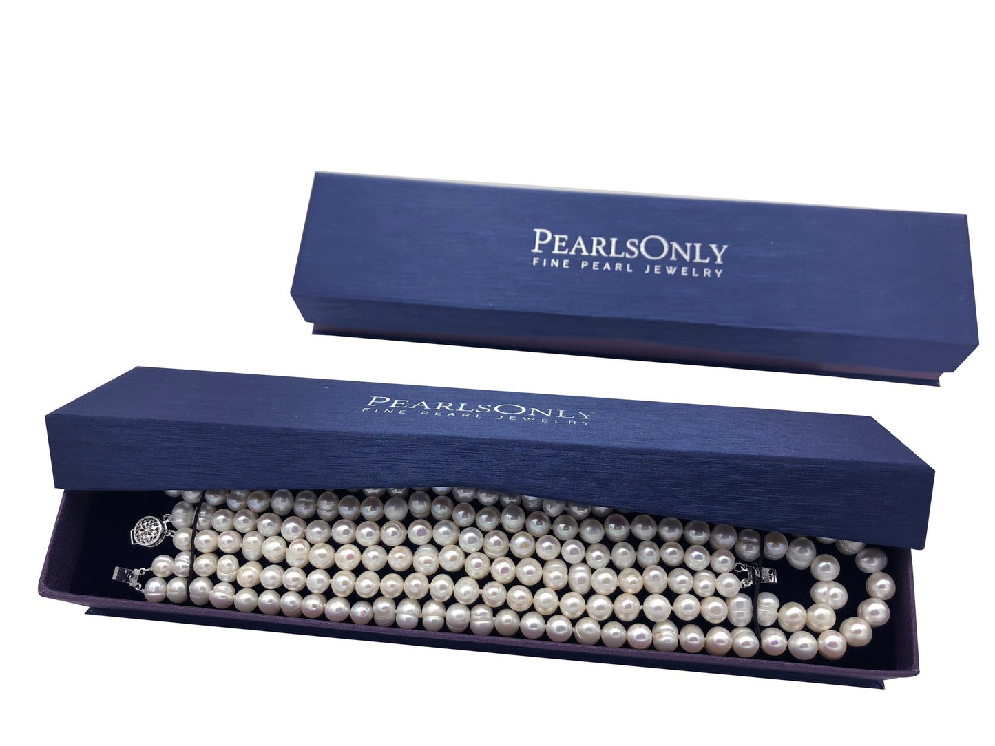 Juliane White 6-7mm Double Strand A Quality Freshwater 925 Sterling Silver Cultured Pearl Set For Women-23 in Matinee length