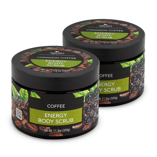 Nature's Beauty Lavender Chamomile Sleep Body Scrub Multi-Pack - Gently Exfoliate, Moisturize & Sooth Combination to Dry Skin, Made w/Coconut, Jojoba + Moringa Seed Oils, 11.3 oz (2 Pack)