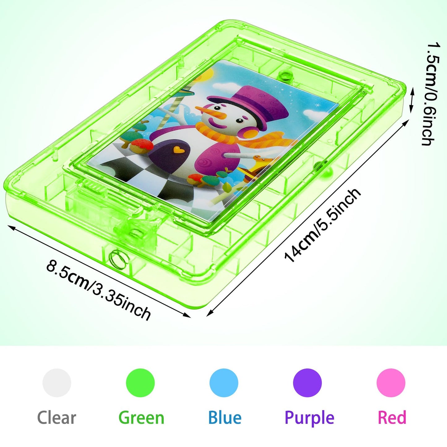 Civaner 10 Pieces Gift Card Puzzle Box Money Maze Gift Holder Plastic Puzzle Card Holder Intellectual Pinball Machine Game Fun Birthday Christmas Party Favors for Adults(Green)