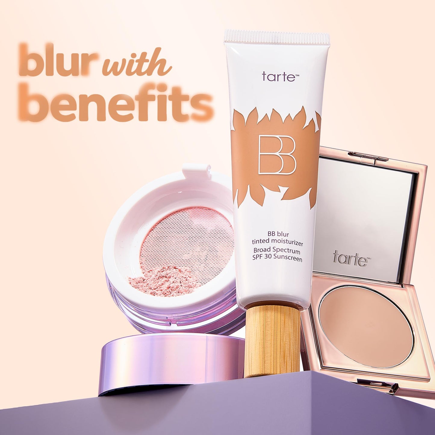 tarte BB blur tinted moisturizer Broad Spectrum SPF 30 – Medium Buildable Coverage with Natural Lightweight Matte Finish, Vegan & Cruelty-Free, full size, espresso