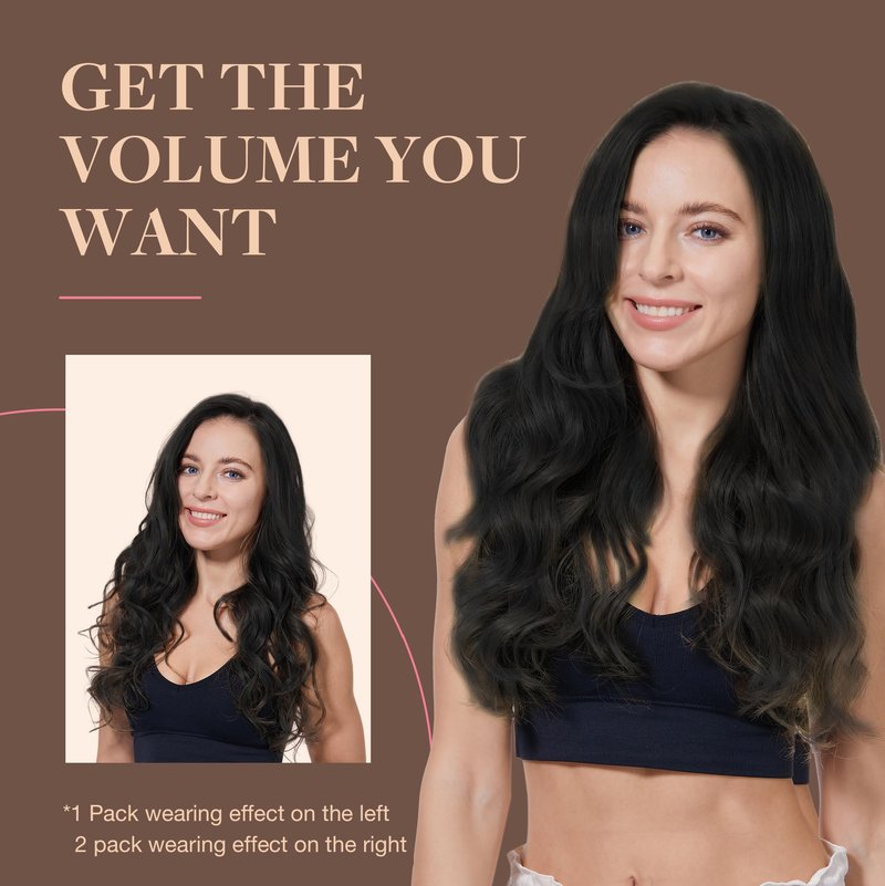GOO GOO Clip in Hair Extensions Real Human Hair, Remy Human Hair Extensions Clip ins for Women, Natural Human Hair
