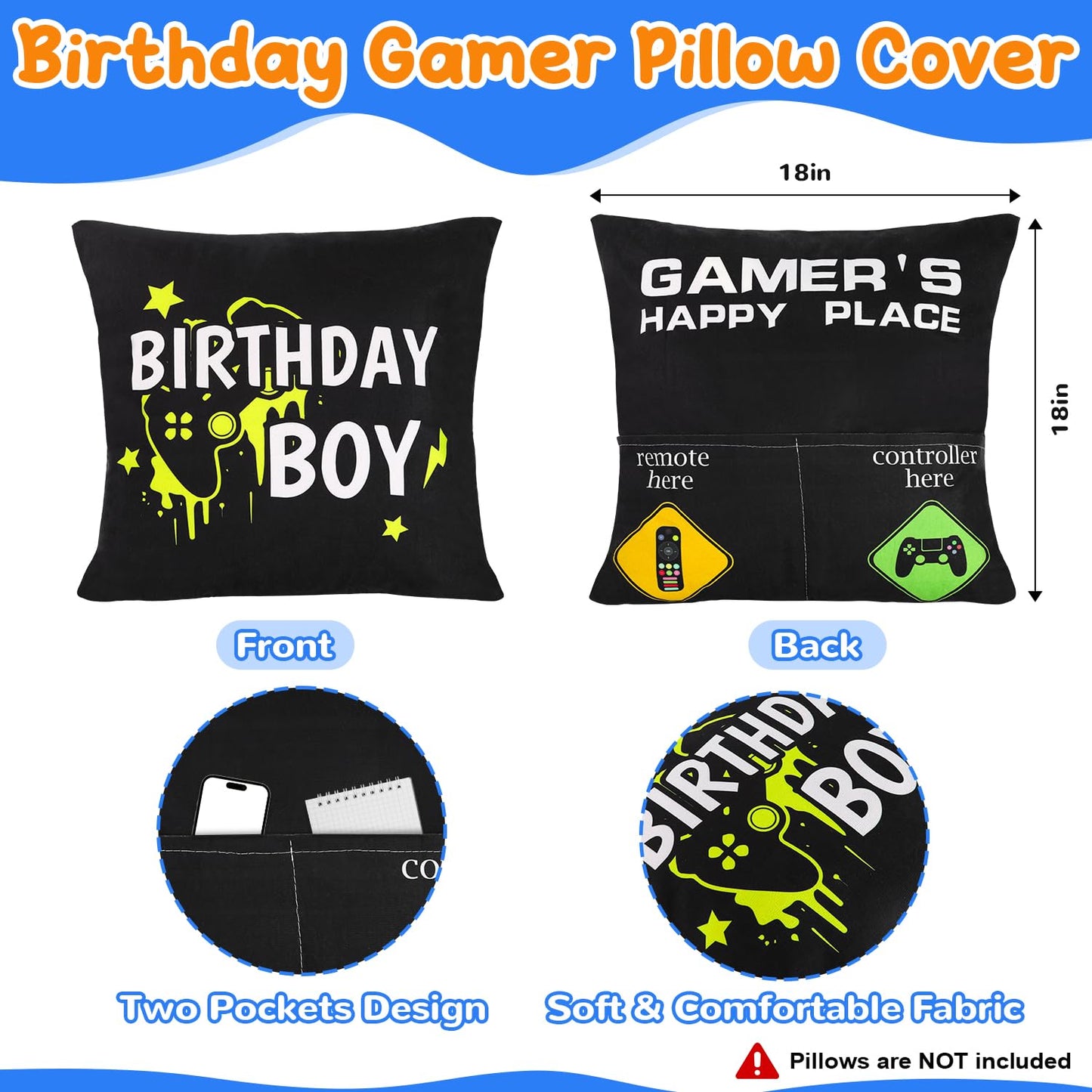 Splandiant 10 Year Old Boy Birthday Gift Ideas, Funny Gamer Birthday Gift Set for 10th Boys, Ten Gamepad Gifts Ideas for Boys Son Grandson Nephew Friend Video Game Lovers
