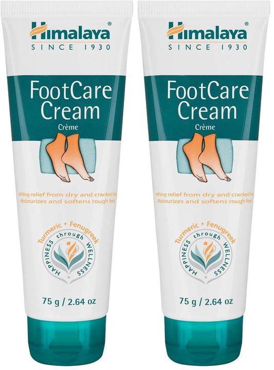 Himalaya FootCare Cream, Intense Moisturizing & Hydrating for Dry Feet and Cracked Heels, 2.64 oz (Pack of 2)