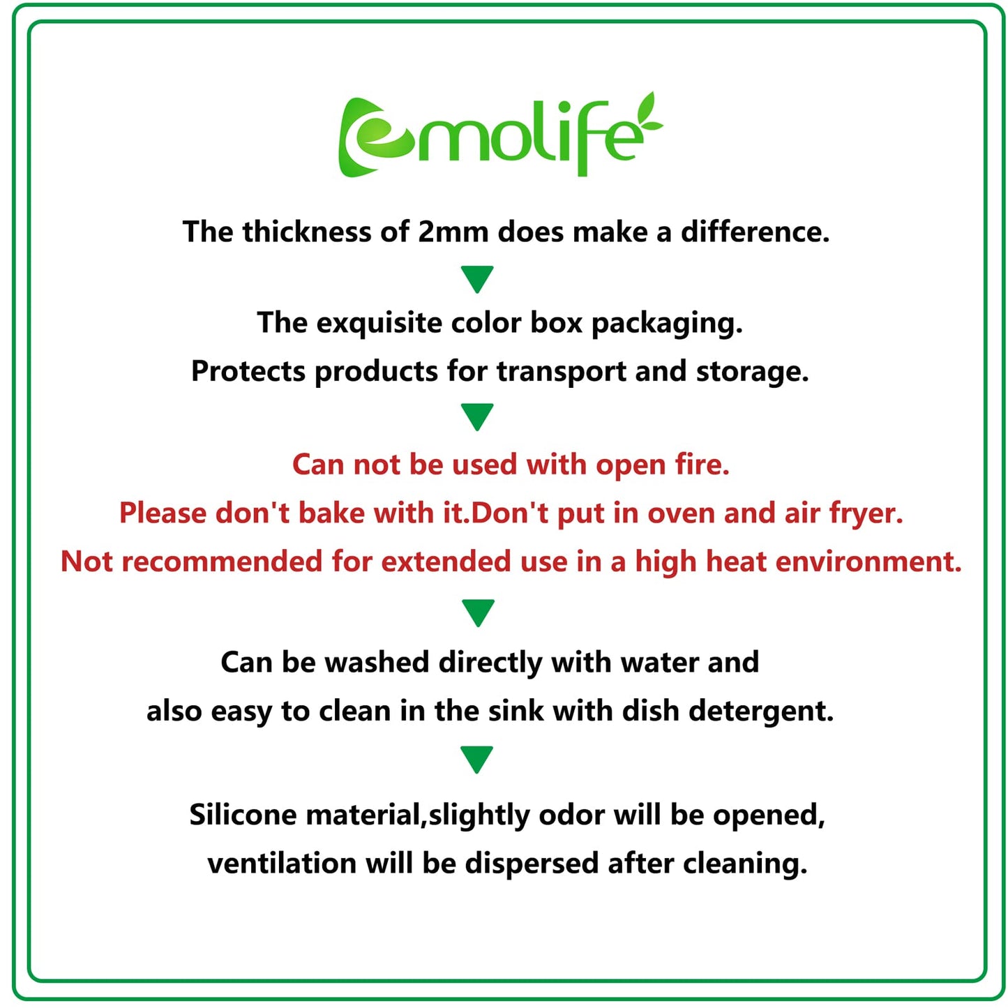 emolife Multipurpose Silicone Counter Mat, Extra Large Silicone Mat for Kitchen Appliance Site on, Countertop Protector, Heat Resistant, Non-Slip, Thick 2mm, 23.6 by 15.7 Inch