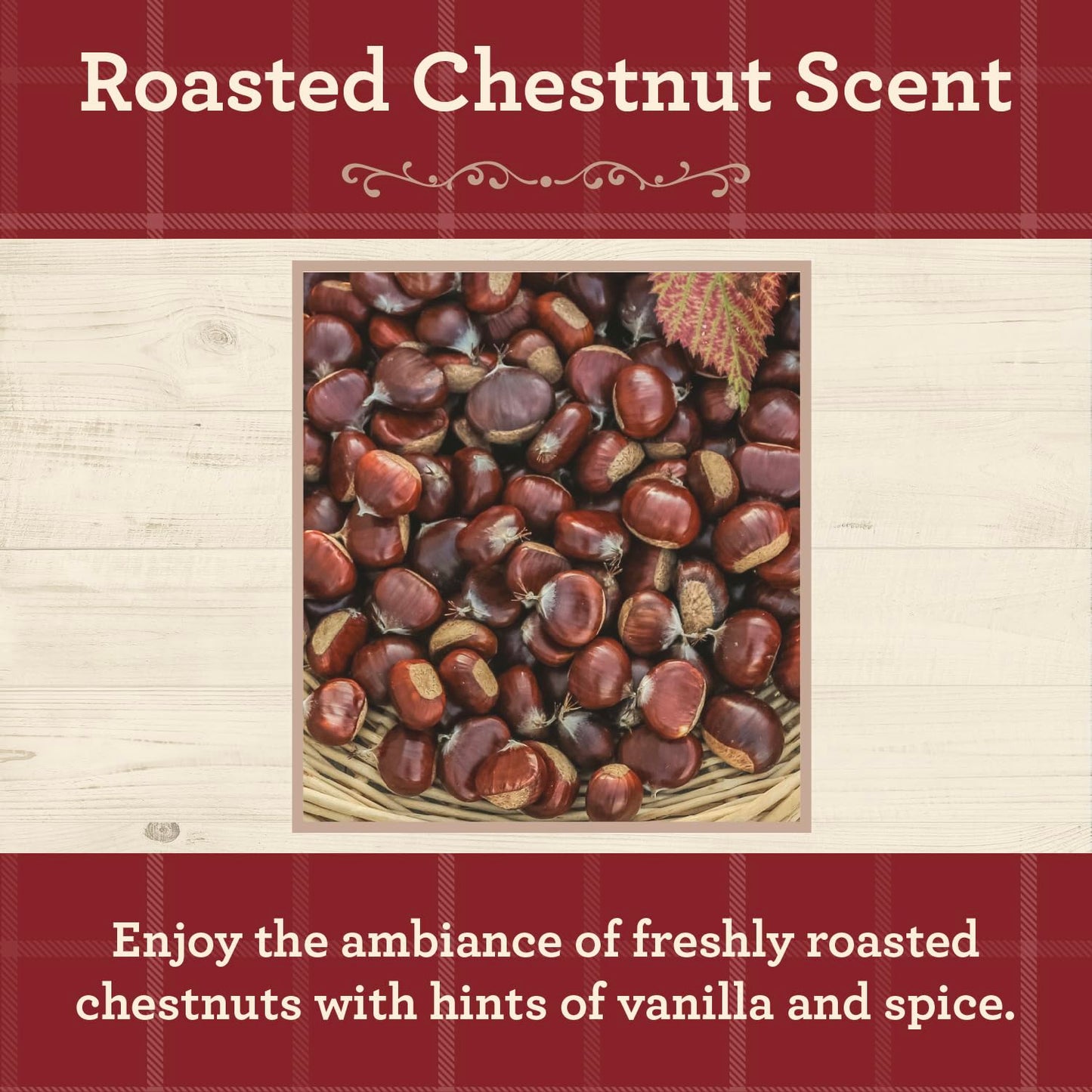 Our Own Candle Company, Roasted Chestnut Scented Mason Jar Candle, 100 Hour Burn Time, 13 Ounces
