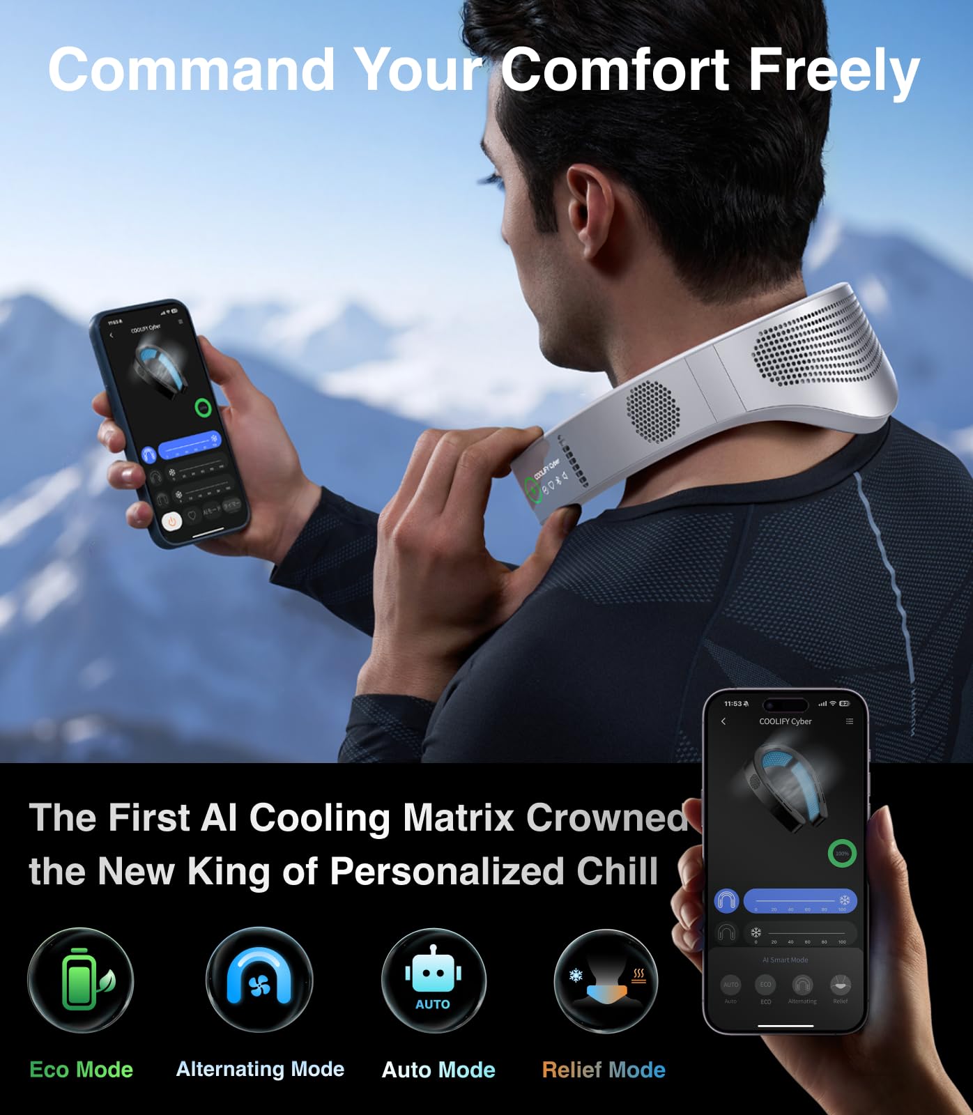 The Strongest and Longest Cooling Neck Air Conditioner Set