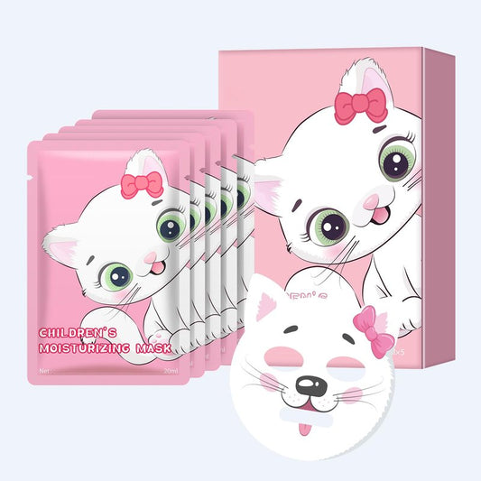 IREV Face Masks Skincare, Animal Character Sheet Masks, Beauty Facial Masks for Women Skin Care, Soothing Face Sheet Masks, Facial Masks, Moisturizing Sheet Mask, 5 Pack (Cat)
