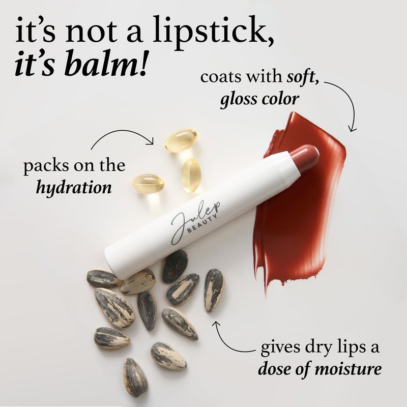 Julep Eyeshadow 101 Crème to Powder Waterproof Eyeshadow Stick, Orchid Shimmer & It's Balm Lip Balm Crayon, Full-Coverage Lipstick & Lip Moisturizer with Semi Gloss Finish, That’s Sweet