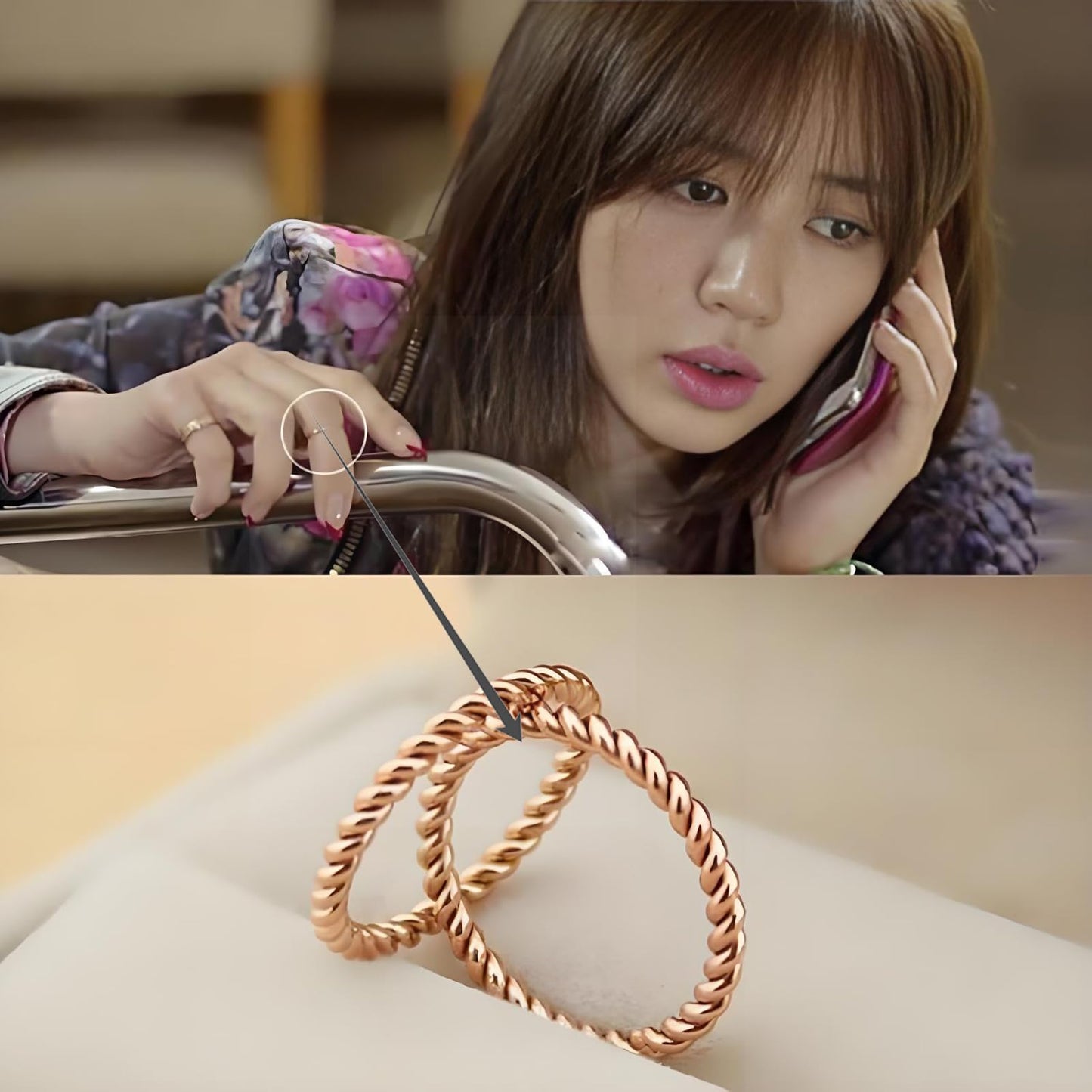 LIU JUN Copper Tensor Ring For Women, Pure Copper Tensor Solid Twisted Handmade Health Rings Set For Women Men Fashion Energy Jewelry Gifts (pure copper, 10)