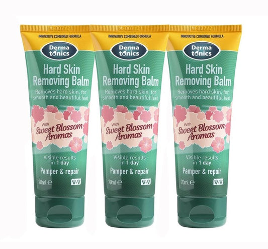 Dermatonics 10% Urea Callus Removing Cream – Removes Hard Skin, Moisturizes and Rehydrates Racked, Rough, Dead and Dry Skin – for Feet, Elbows, and Hands, 2.37 fl oz. Tube, 3 Pack
