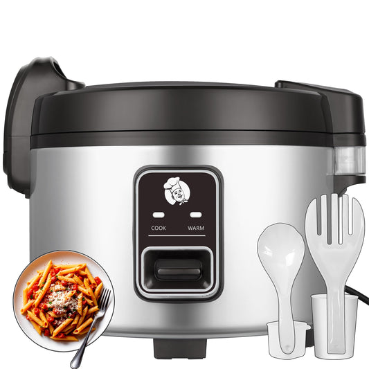 15L/15.8Quart (84 cups cooked rice) Extra Large Commercial Rice Cooker & Food Warmer Auto Keep Warm Electric rice cooker with One-Touch Operation for 60-70 people