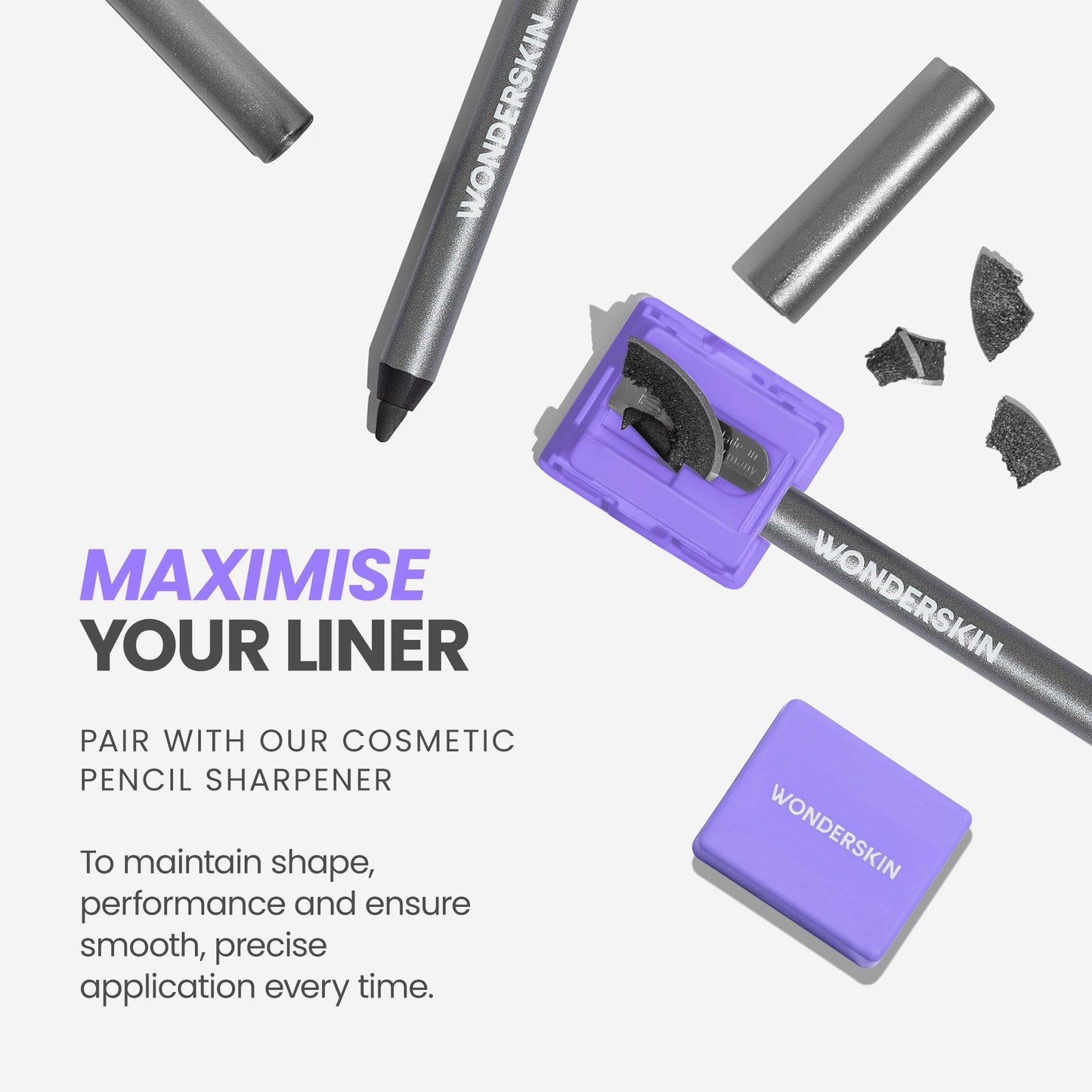 Wonderskin Lipliner Pencil - 360 Contour Lipliner, Long Lasting, Sharpenable Lip Pencil, Waterproof and Transfer-Proof Nude Lip Liner (Mauve)