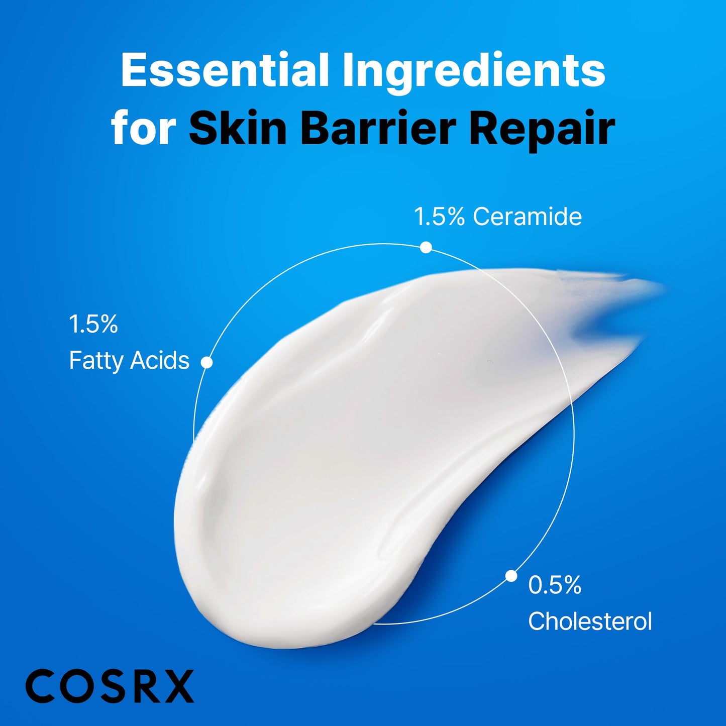 COSRX Ceramide Skin Barrier Moisturizer for Face with 7 Ceramides, Hyaluronic Acid & Panthenol, Barrier Repair Face Cream for Dry & Sensitive Skin, 2.7 oz, Korean Face Moisturizer, Korean Skin Care